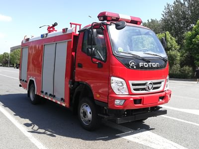 國六福田單排2.5噸水罐消防車